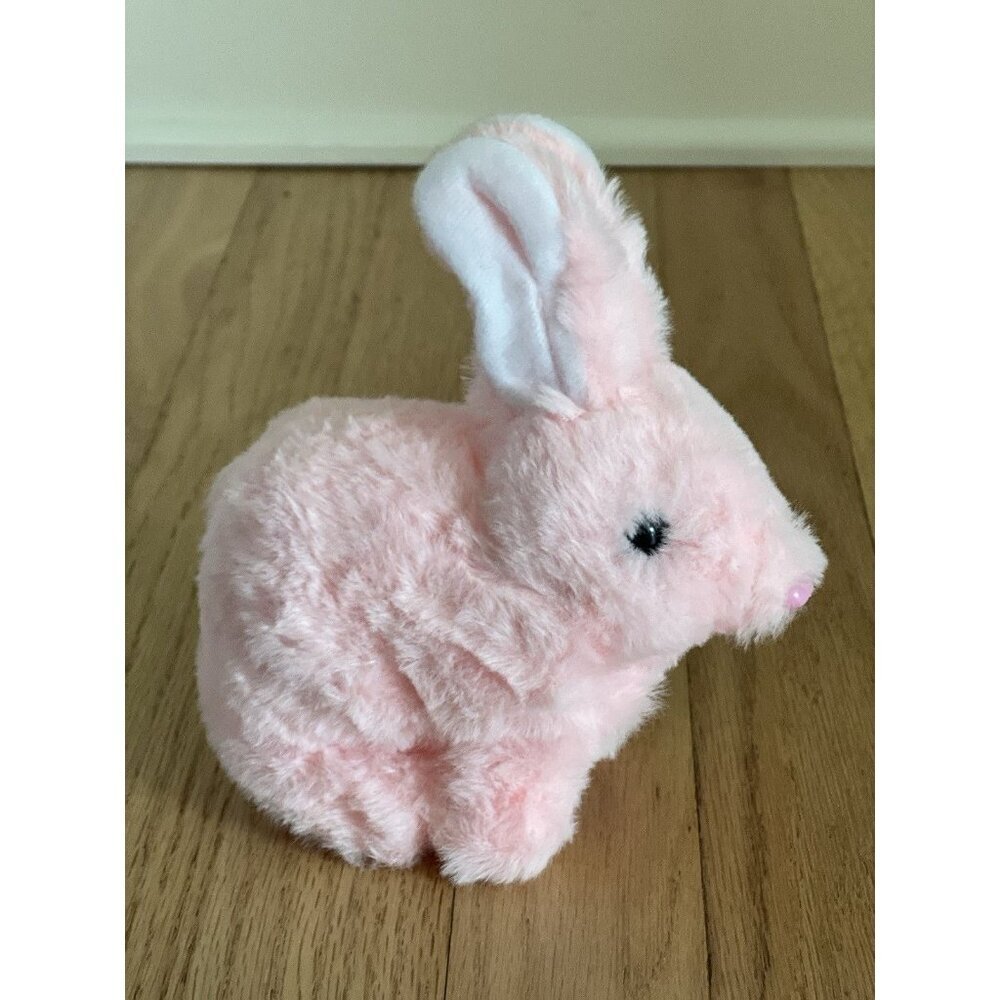 Hopping Plush Rabbit Toy Interactive Electronic Pet Bunny Pink New - Picture 4 of 11
